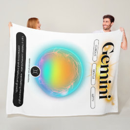Manta Polar Rótulo Zodiaco moderno Elemento Aire De Cita Gemin