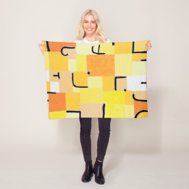 Manta Polar Rótulos en amarillo, Paul Klee (In situ)
