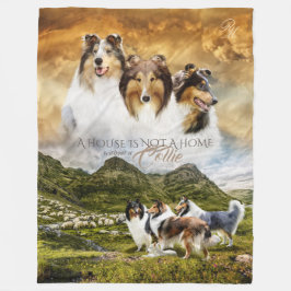Manta Polar Rough Collies Portrait & Sheepherding - Personaliz