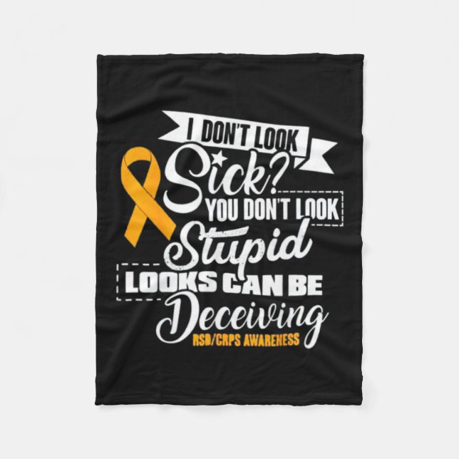 Manta Polar Rsd Crps Conciencia que no me veo enfermo que no m (Anverso)