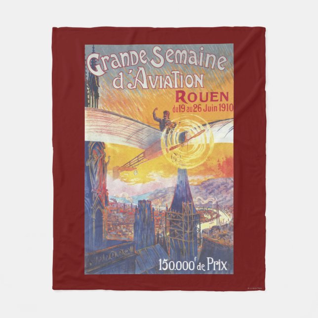 Manta Polar Ruán, Francia - piloto y avión (Anverso)