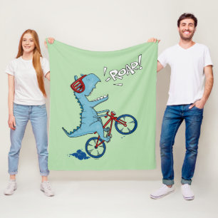 Manta Polar Ruar T-Rex en bicicleta