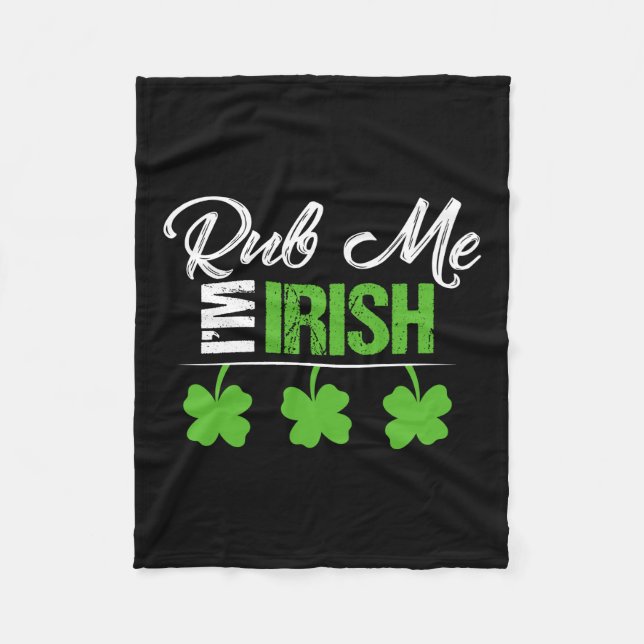 Manta Polar Rub Me Soy Irlandés (Anverso)