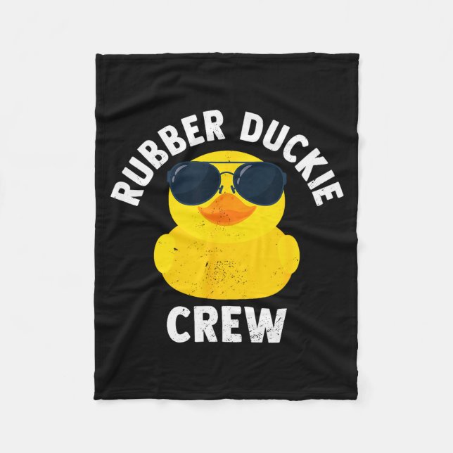 Manta Polar Rubber Duckie Crew Funny Rubber Duck  (Anverso)