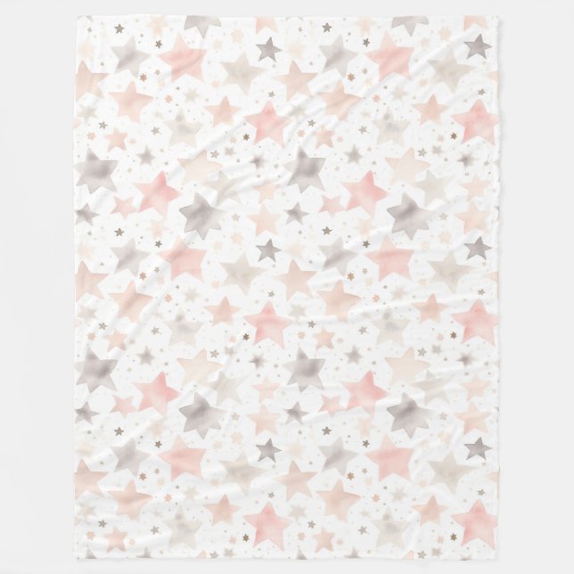 Manta Polar Rubor Rosa Chic (Anverso)