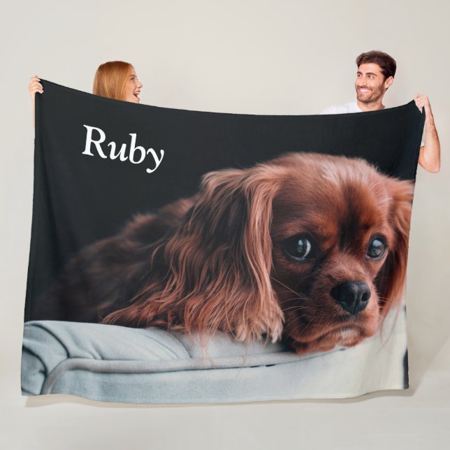Manta Polar Ruby Cavalier King Charles Spaniel Perro Cachorro (In situ)