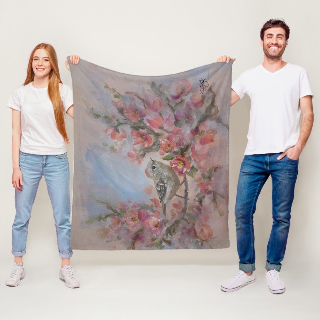 Manta Polar Ruby Kinglet Bird (In situ)