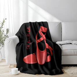 Manta Polar Ruby Red Ballet Slips con nombre Danza