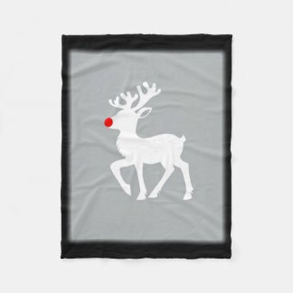 Manta Polar Rudolph El Reno De La Nariz Roja