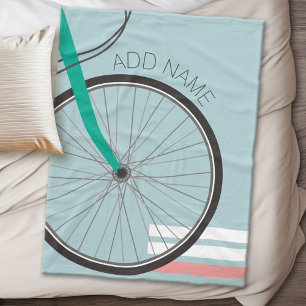 Manta Polar Rueda de bicicleta del inconformista con nombre de