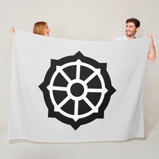 Manta Polar Rueda de Dharma (Budismo, hinduismo) (In situ)