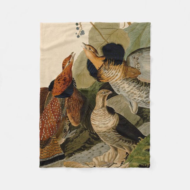 Manta Polar Ruffed Grouse Audubon Game Bird (Anverso)
