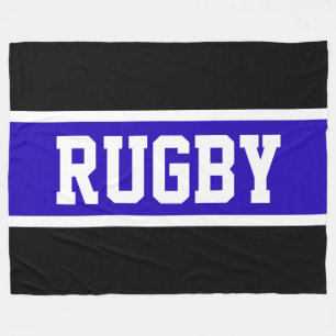 Manta Polar RUGBY Audaz Atletismo Royal Azul franjas blancas n