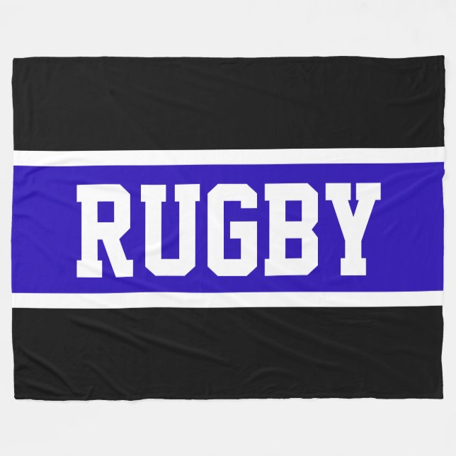Manta Polar RUGBY Audaz Atletismo Royal Azul franjas blancas n (Frente (Horizontal))