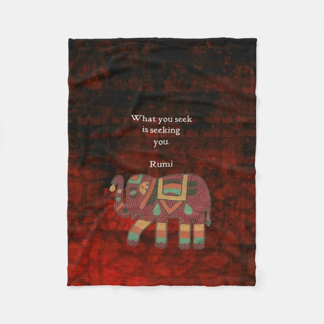 Manta Polar Rumi inspirador lo que buscas cita (Anverso)