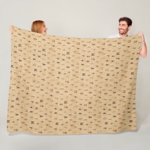 Manta Polar Runes Fleece Blanket