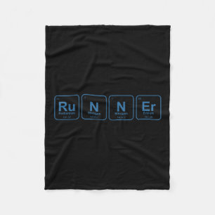 Manta Polar Runner Periódico Table Funny Running Marathon Love