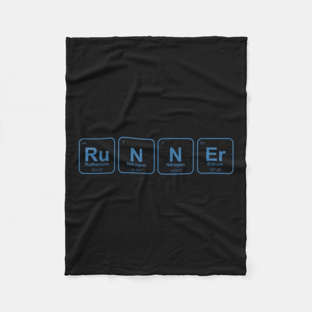 Manta Polar Runner Periódico Table Funny Running Marathon Love (Anverso)