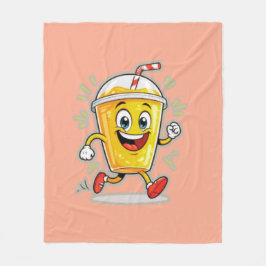 Manta Polar **Running Juice Cup Cartoon – Fun Street Drink Cha