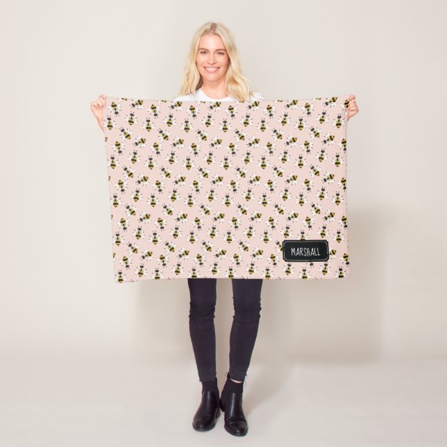 Manta Polar Rústica funda para bebé bebé con nombre personaliz (In situ)