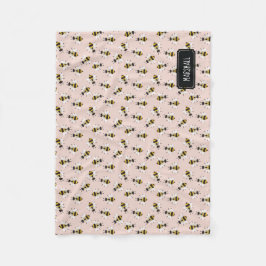 Manta Polar Rústica funda para bebé bebé con nombre personaliz