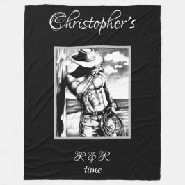 Manta Polar Rústico Nombre Personalizado Arte Masculino Occide