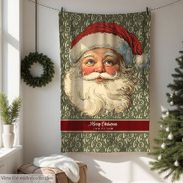 Manta Polar Rústicos Navidades de Santa Bota tiran regalo