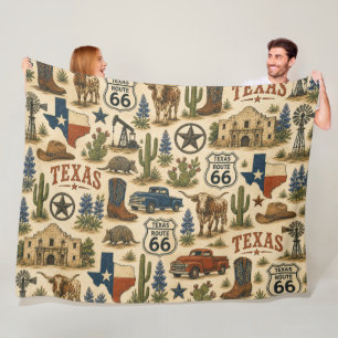 Manta Polar Ruta de Texas 66 Sendero Cozy Ranch