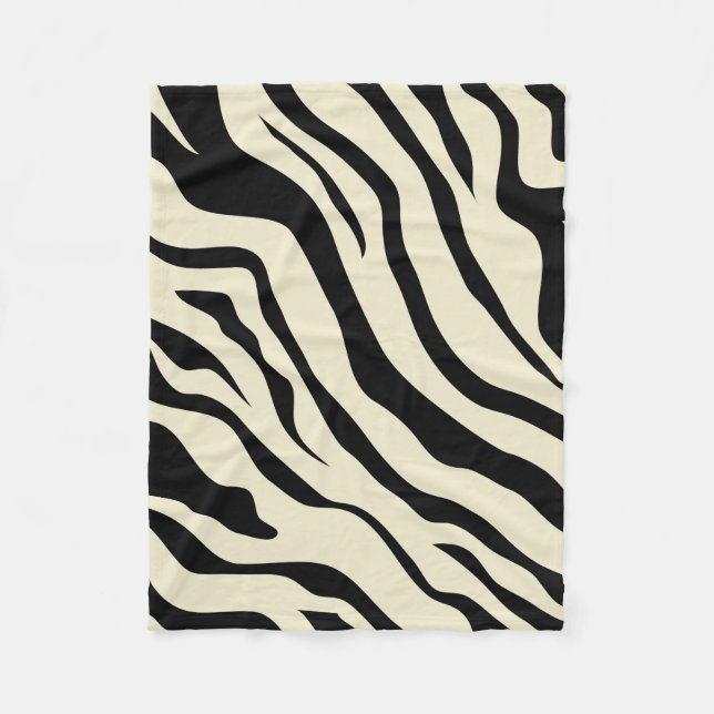 Manta Polar S.K. Zebra Fiebre Fiebre (Anverso)