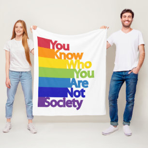 Manta Polar Sabes a quién no eres sociedad