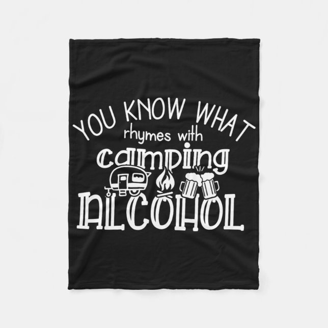 Manta Polar Sabes Lo Que Rige Con Camping Alcohol Verano C (Anverso)