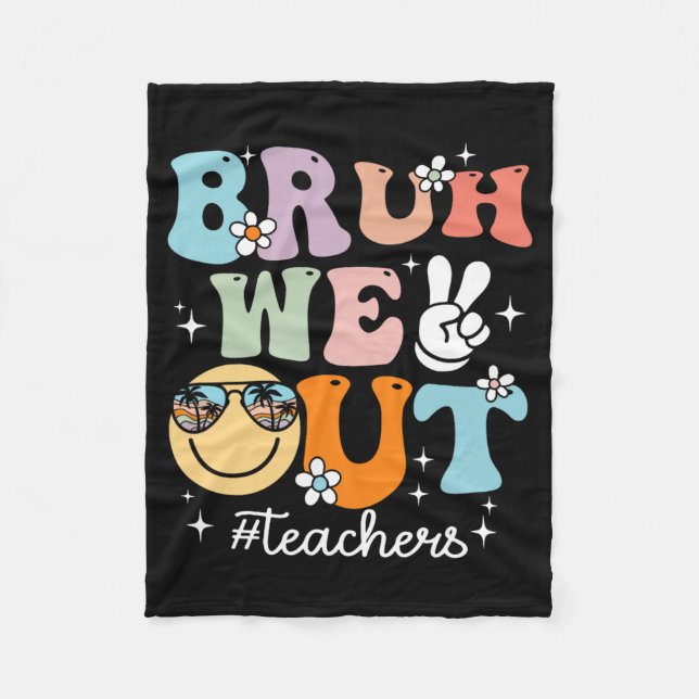 Manta Polar Sacamos A Los Maestros El Último Día De La Escuela (Anverso)