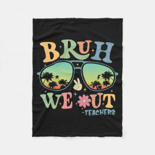 Manta Polar Sacamos A Los Maestros Groovy Retro Felices El Últ