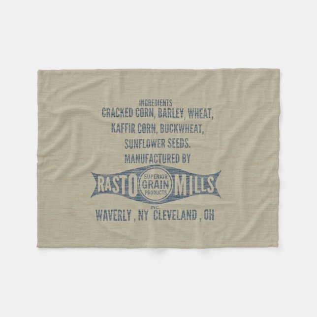 Manta Polar Saco de la alimentación/MANTA del saco del grano (Frente (Horizontal))