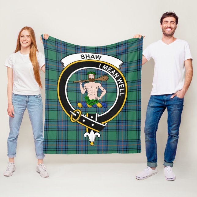 Manta Polar Sacudo De Clan De Sauchie Tartán Antiguo (In situ)