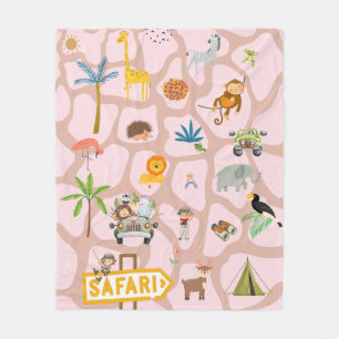 Manta Polar Safari Adventure Fleece Blanket - Explore