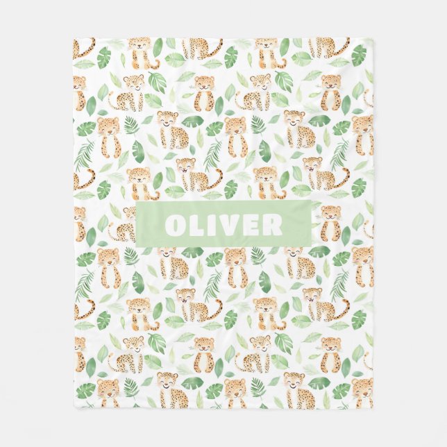 Manta Polar Safari Animales La Habitación De La Jungla Decorac (Anverso)