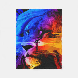 Manta Polar Safari Lion Dream Fleece Blanket