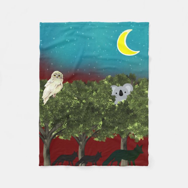 Manta Polar Safari Night Fleece Blanket (Anverso)