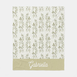 Manta Polar Sage Green French Country Olive Pattern Name