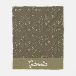 Manta Polar Sage Green French Country Olive Pattern Name