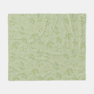 Manta Polar Sage Green Mistletoe Winter Fleece Blanket