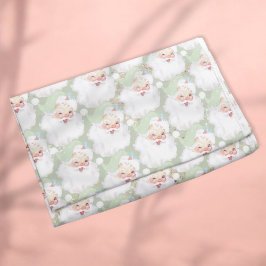 Manta Polar Sage Green vintage santa claus navidades guionista