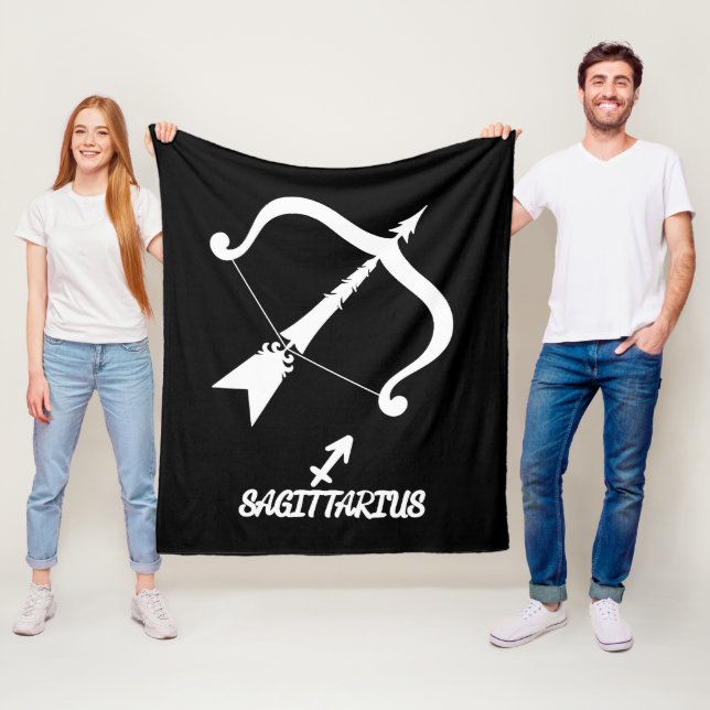 Manta Polar Sagittarius Silhouette Fleece Blanket (In situ)