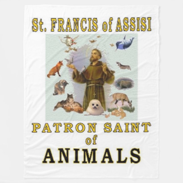 Manta Polar SAINT FRANCIS de ASSISSI (Anverso)