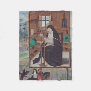 Manta Polar Saint Gertrude de Helfta por Simon Bening