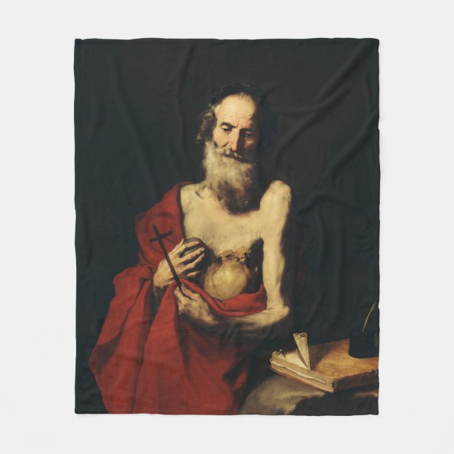 Manta Polar Saint Jerome por Jusepe de Ribera (Anverso)