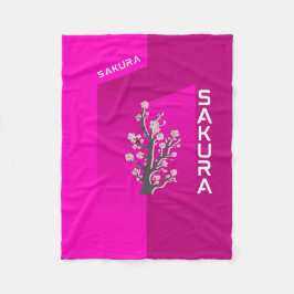 Manta Polar : Sakura Blossom Dream Blanket - Soft Pink Cherry 