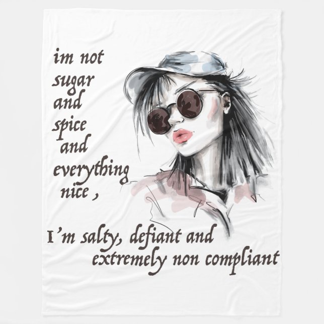 Manta Polar Salado y desafiante (Anverso)