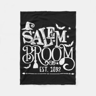 Manta Polar Salem Broom Co Est 1692 Diversión Halloween Bruja